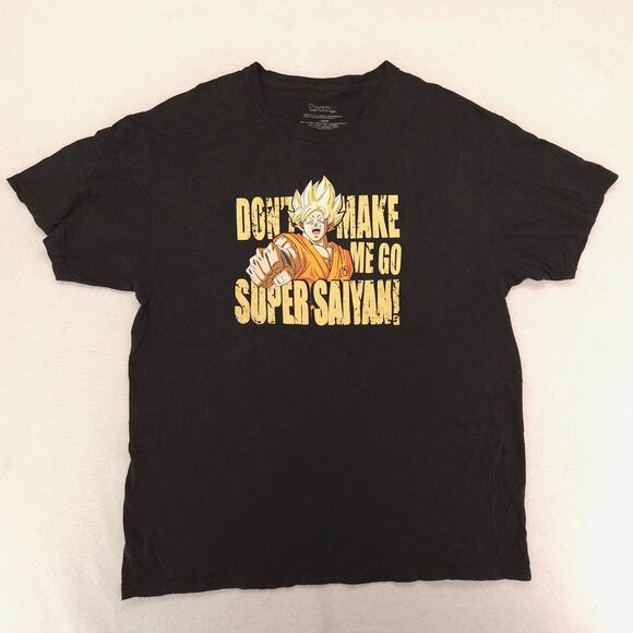 Dragon Ball Z Anime Crew Neck Graphic Casual T Shirt Adult Mens Size L Black - Picture 2 of 9